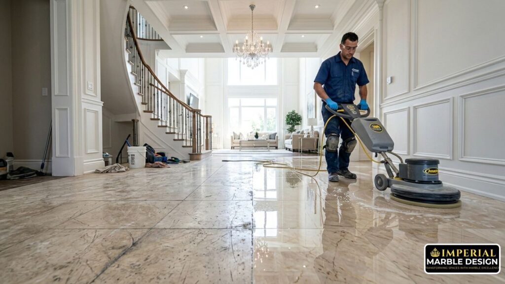 how often should you polish marble flooring