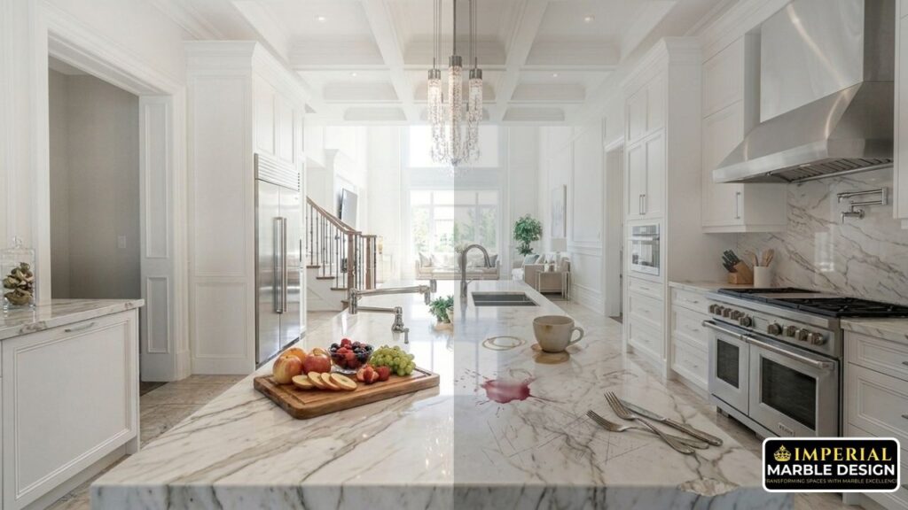 is marble good for kitchen pro & cons